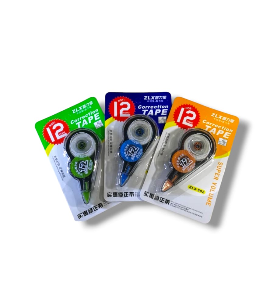 Correction Tape Super Volume ZLX-802 Multicolor (1 Pack)